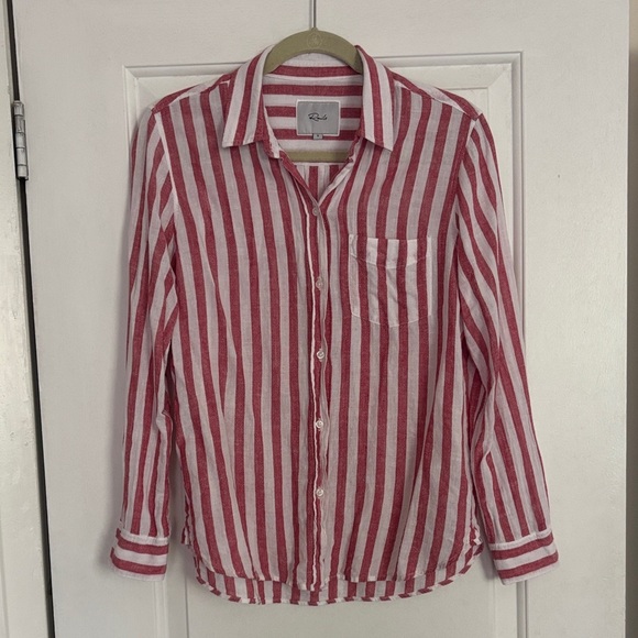 Rails Charli Linen Blend Button Up - Picture 2 of 7